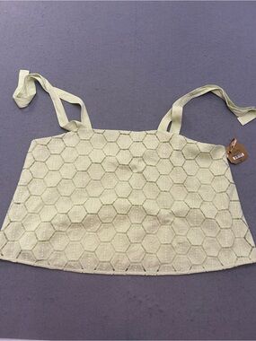 Women’s Ryegrass XXL Honeycomb Textured Tie Strap Tank Top NWT